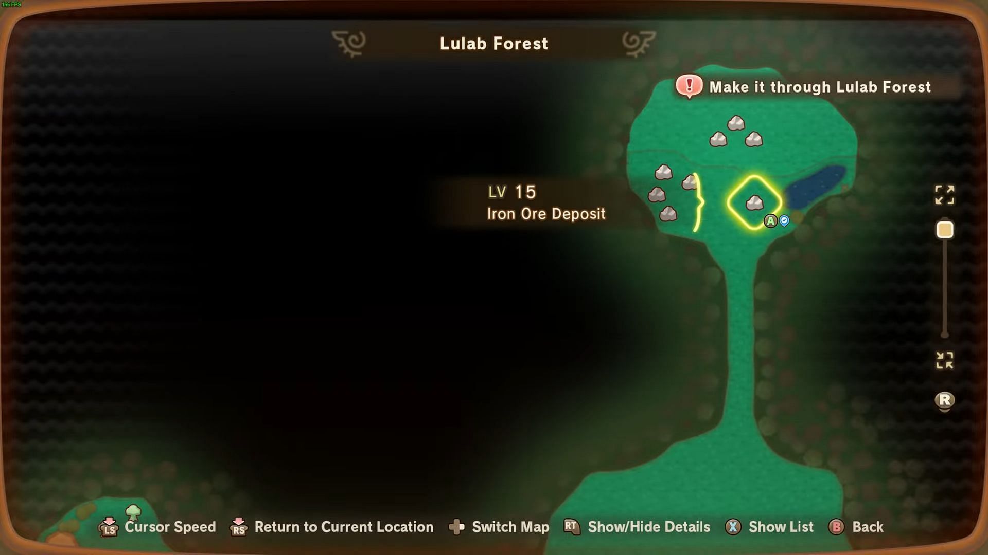Ore Deposits will show up with the above-seen icons (Image via LEVEL5 || YouTube/@NotTheAverageGamerz)